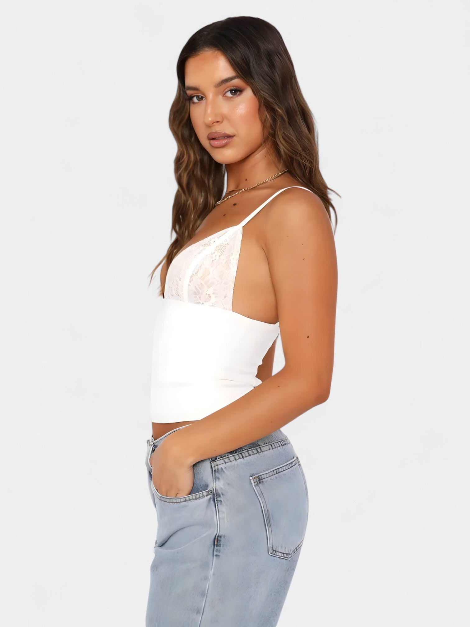 ILISE LACE TOP - WHITE