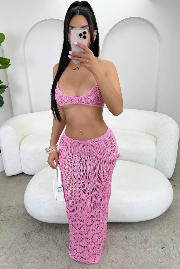 NATALIA CROCHET MAXI SKIRT SET