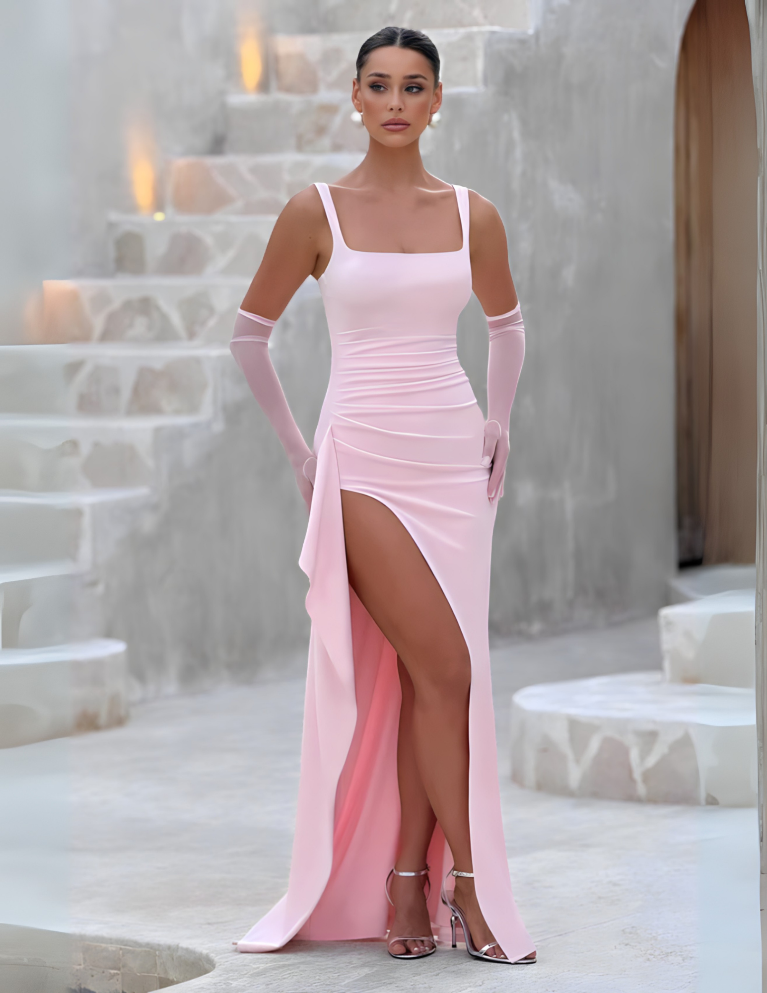 KALENA MAXI DRESS - BLUSH