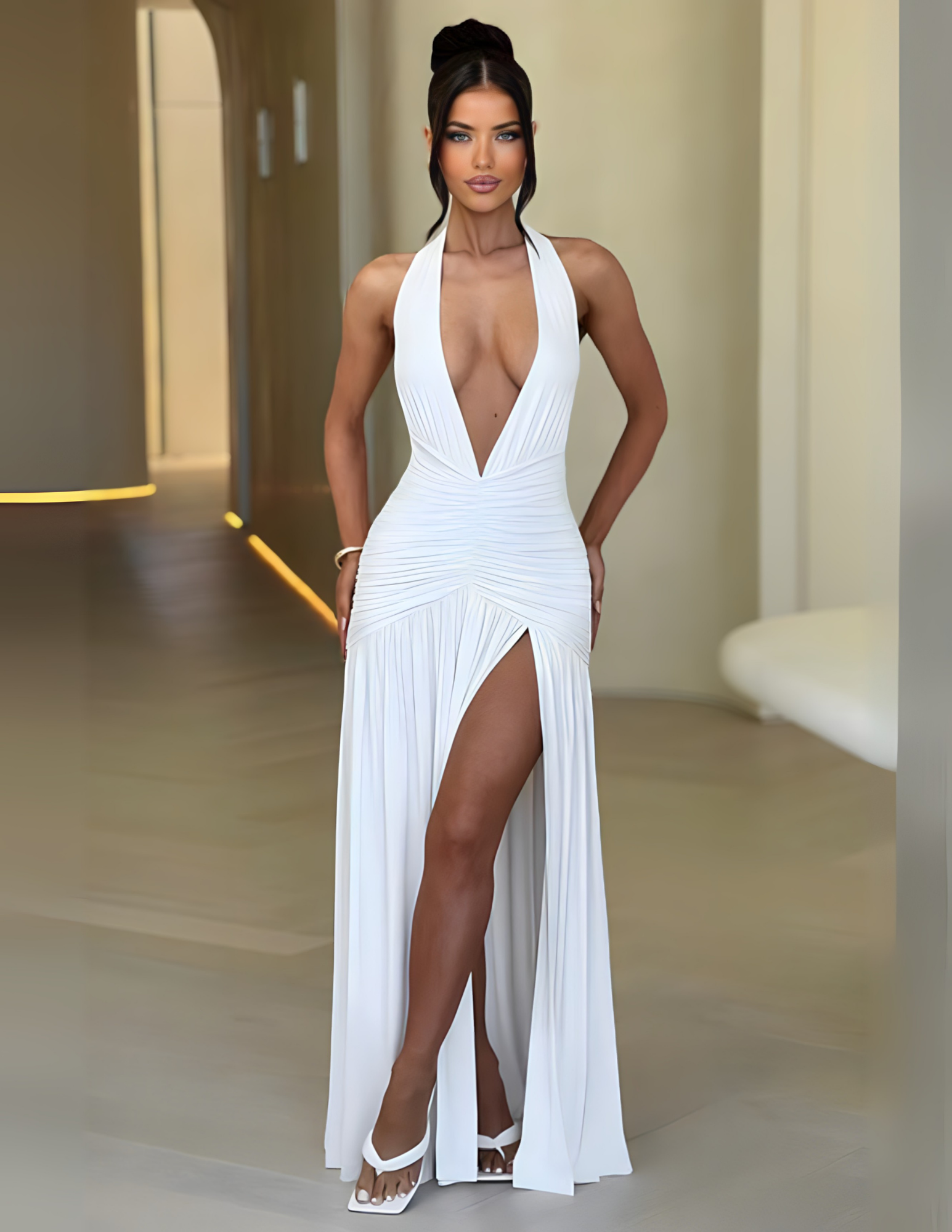 MIRELLE MAXI DRESS - IVORY