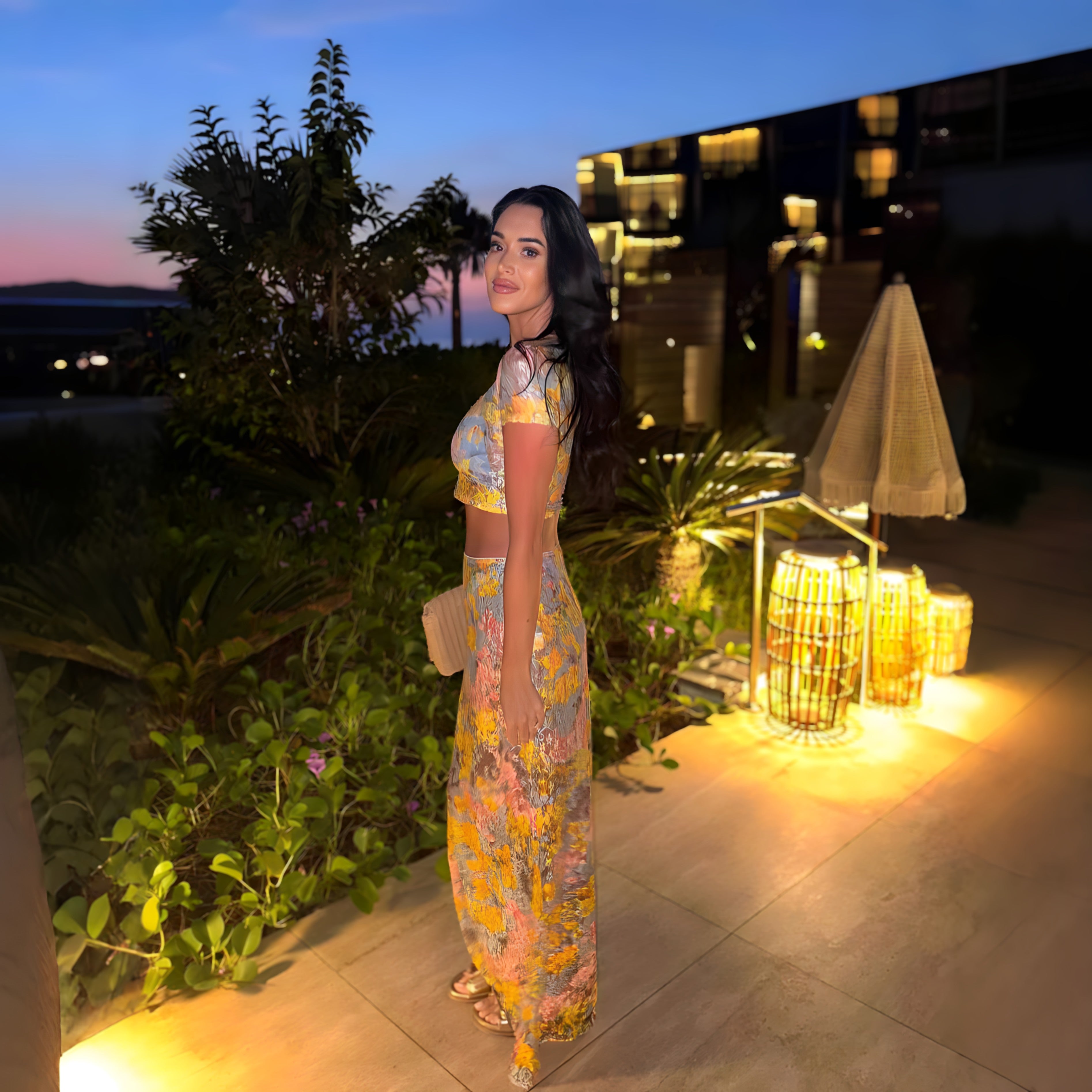 BORDEUX FLORAL PRINT CO-ORD SET