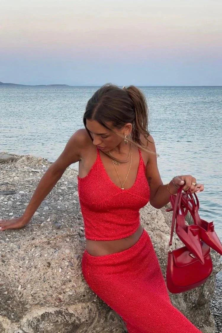 BRITTANY ELEGANT KNITTED SET