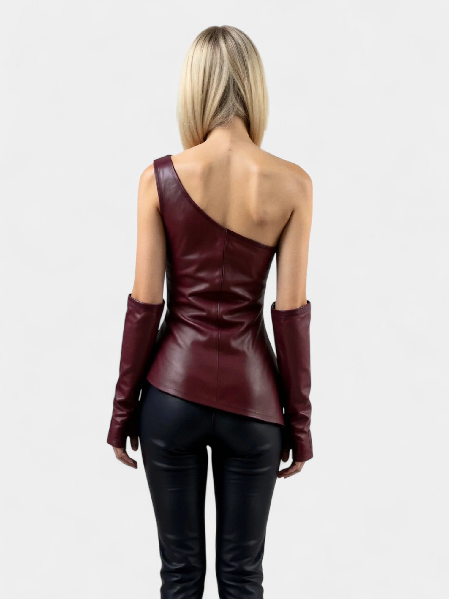 SCARLETT OFF-THE-SHOULDER TOP - BURGUNDY