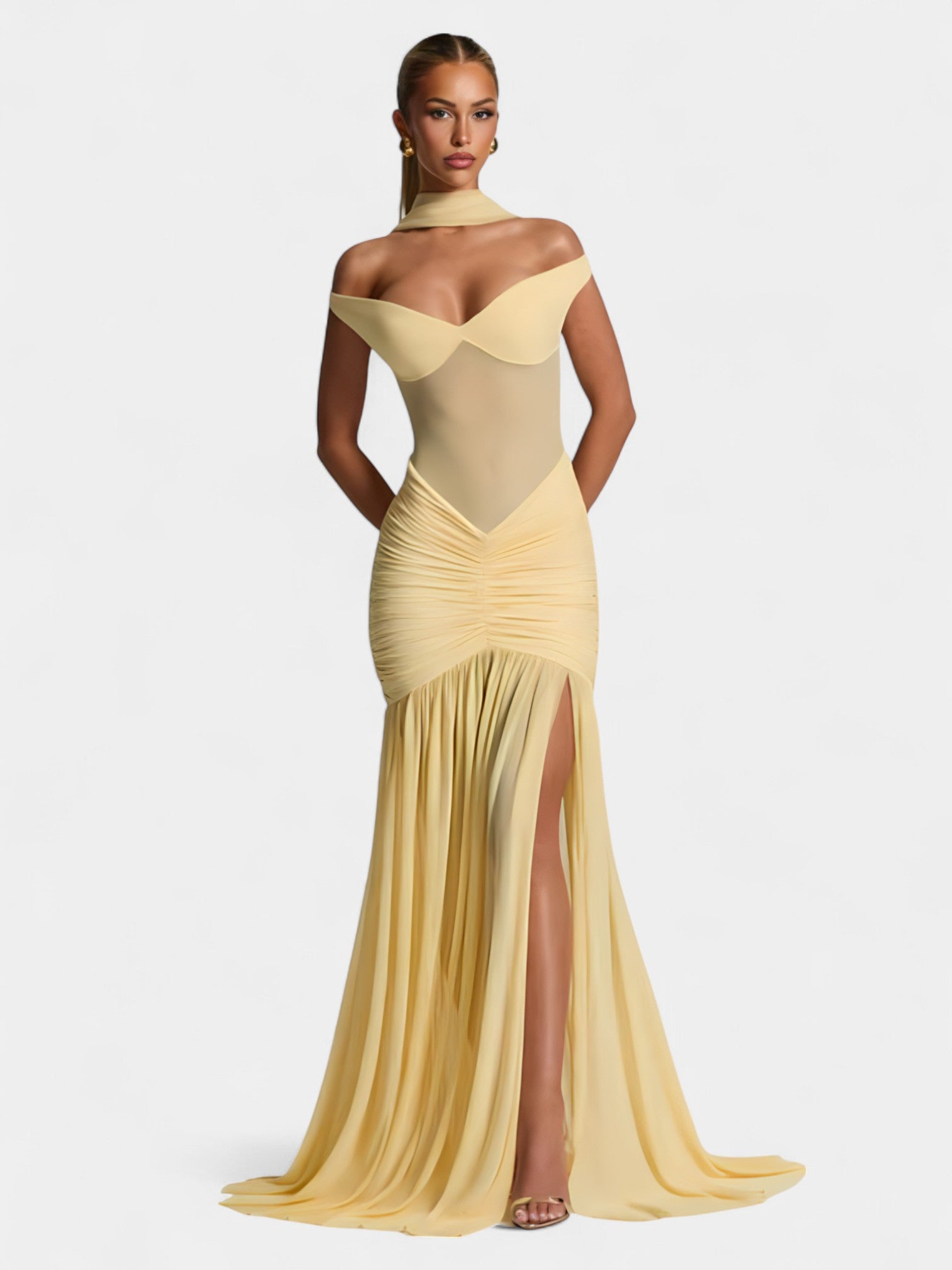 ALESSIA MAXI DRESS - LEMON