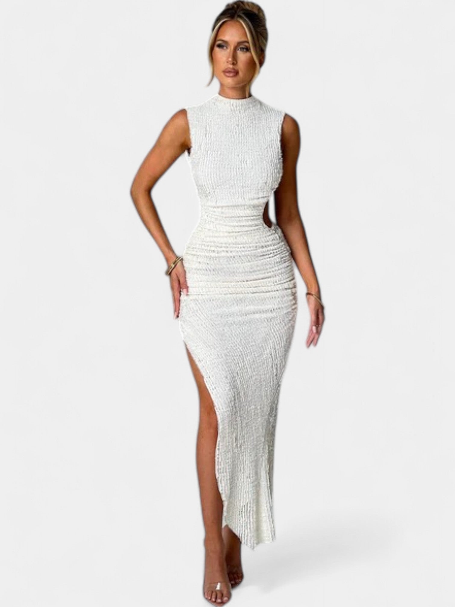 MYKONOS MAXI DRESS - IVORY