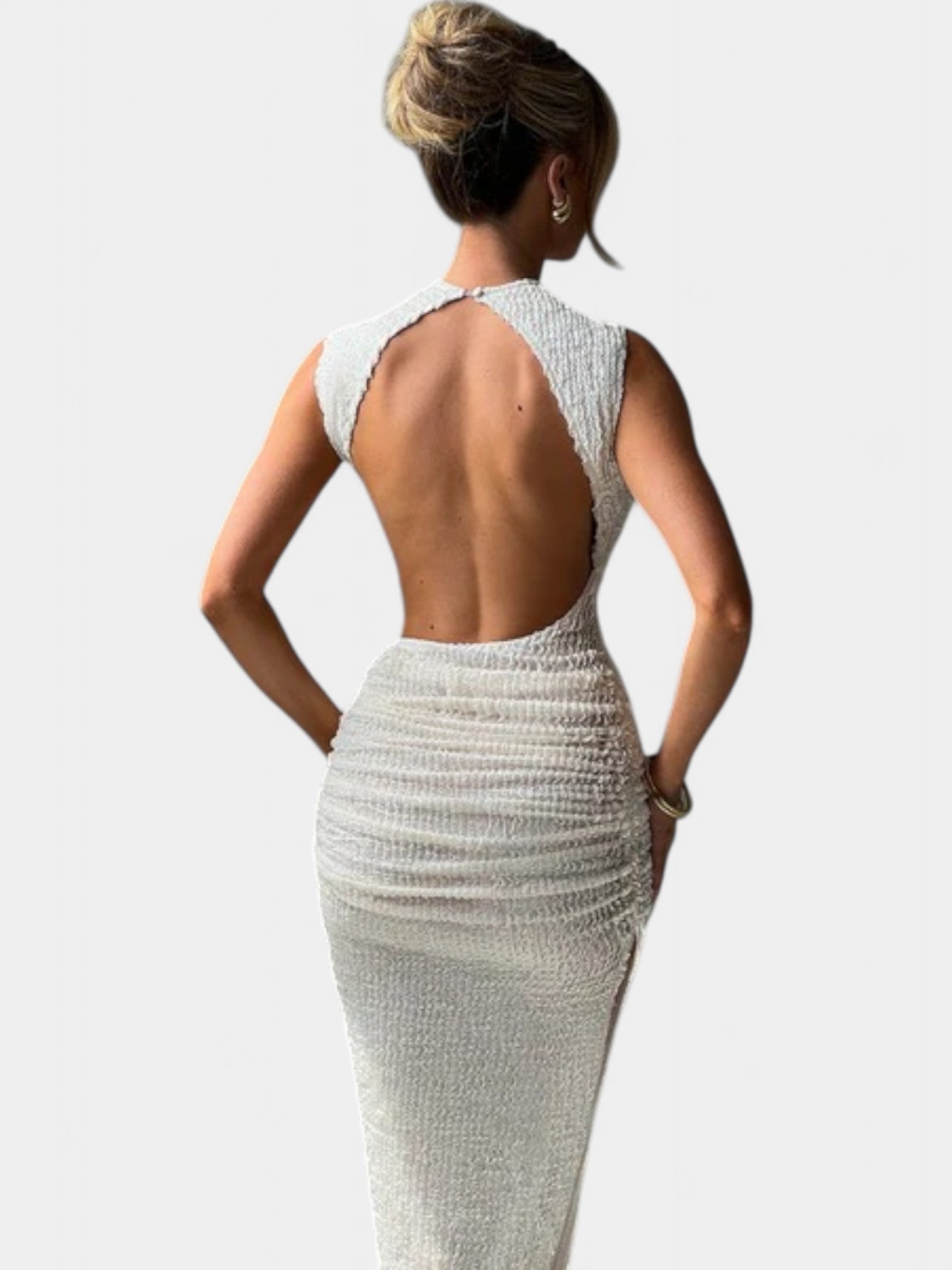 MYKONOS MAXI DRESS - IVORY