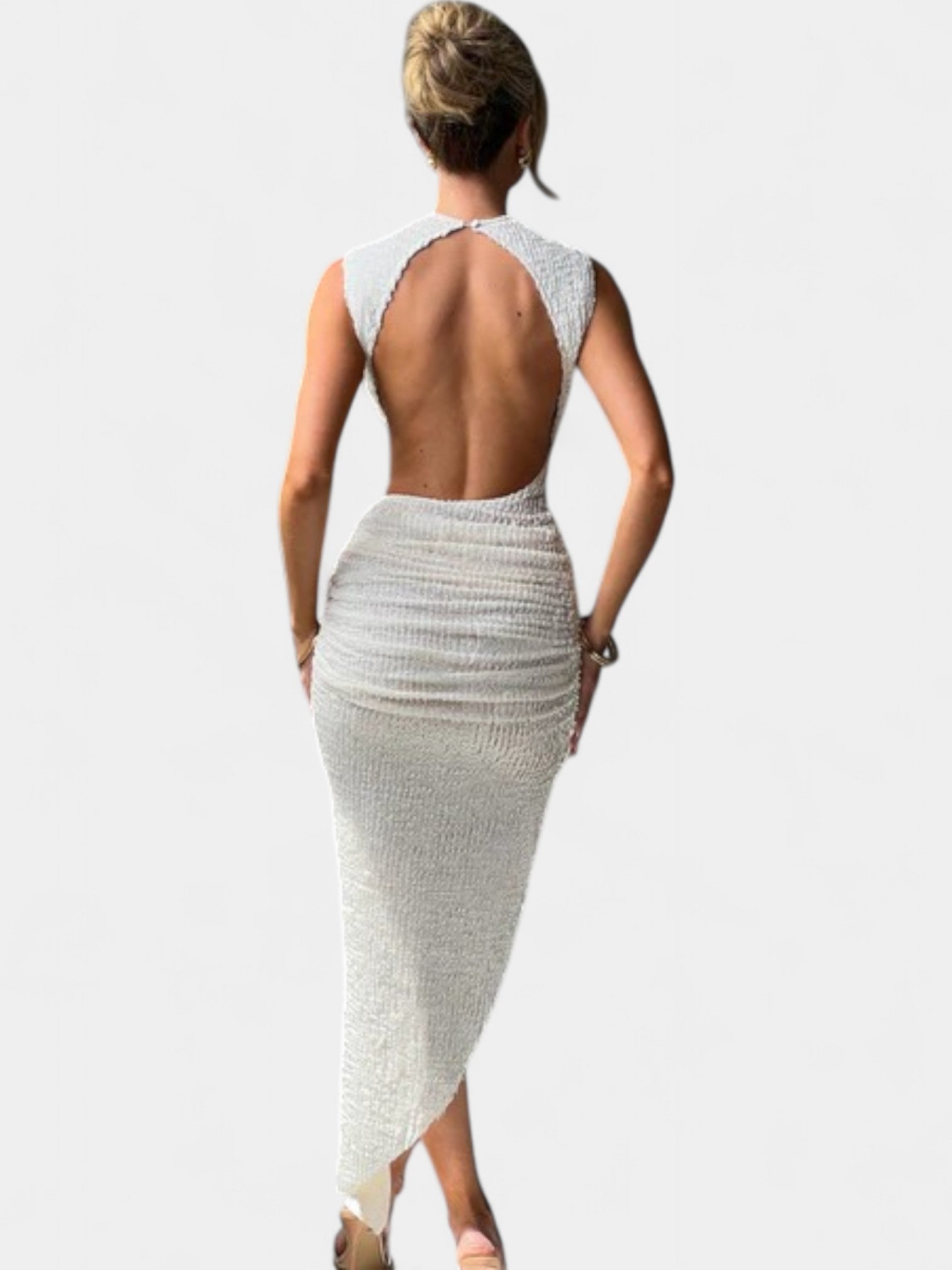 MYKONOS MAXI DRESS - IVORY
