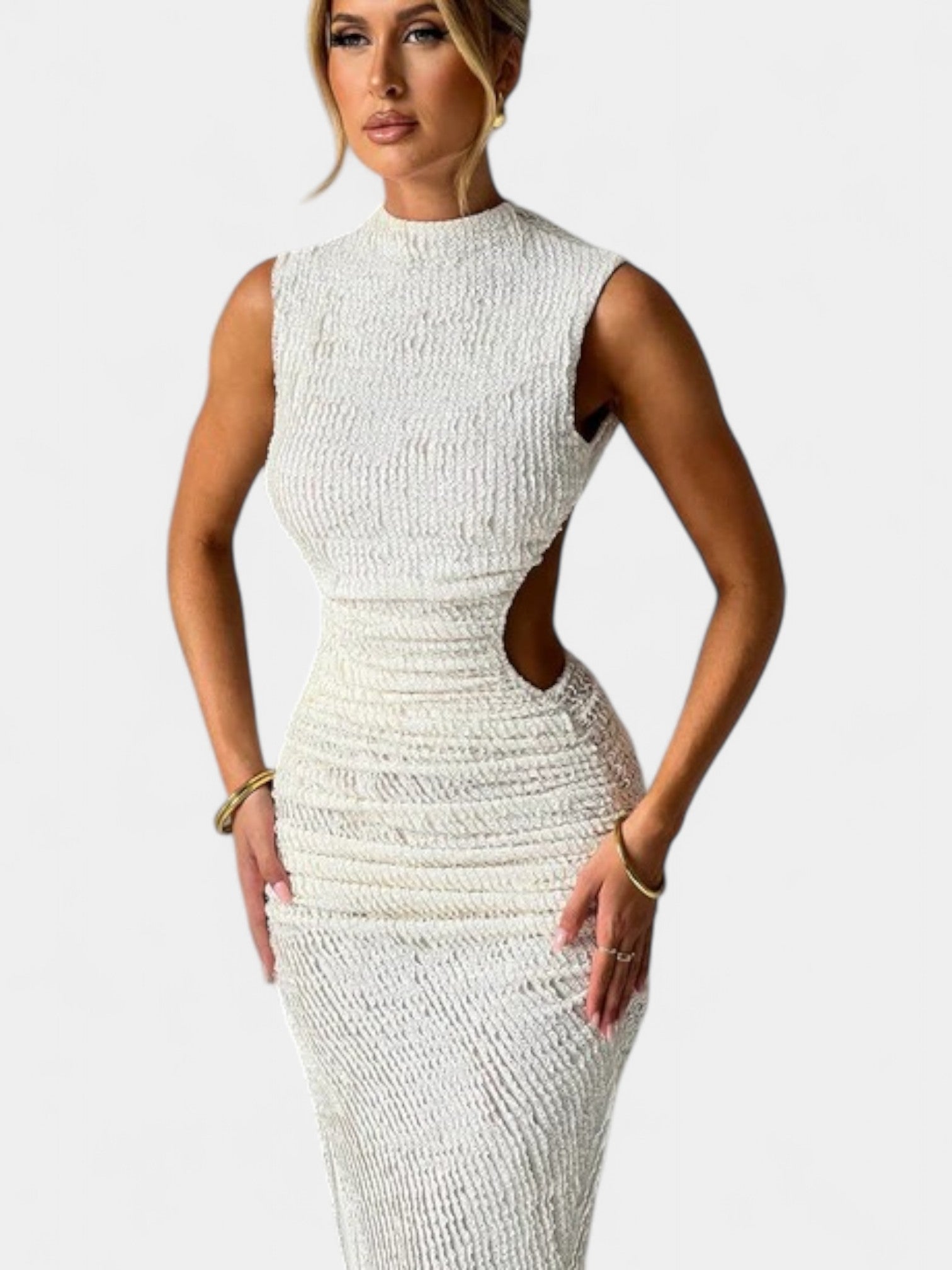 MYKONOS MAXI DRESS - IVORY