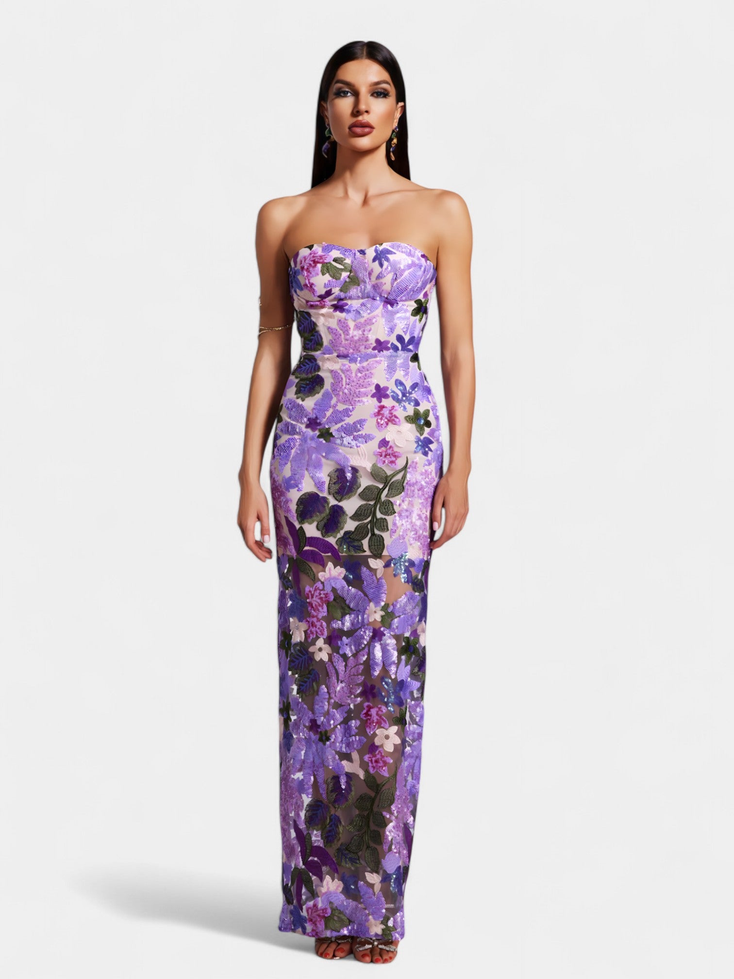 LORETTA MAXI DRESS - LAVENDAR