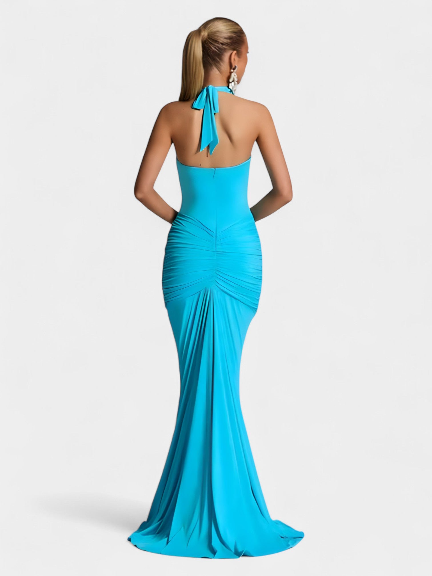 ADELAIDE MAXI DRESS - AQUA