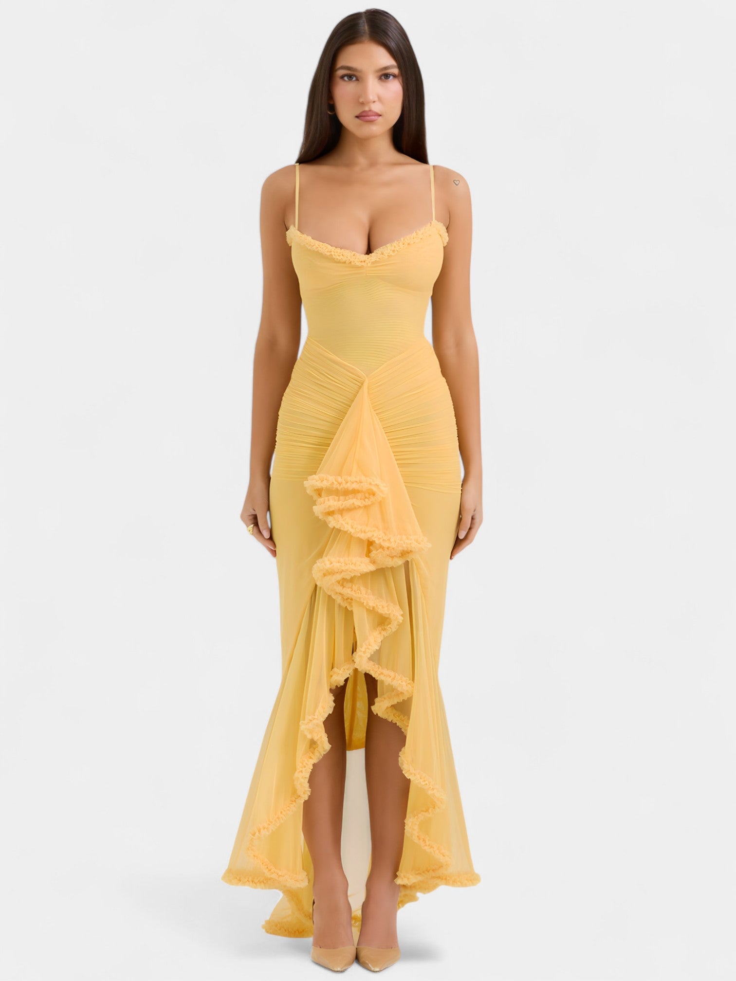 ARIELA MAXI DRESS - LEMON