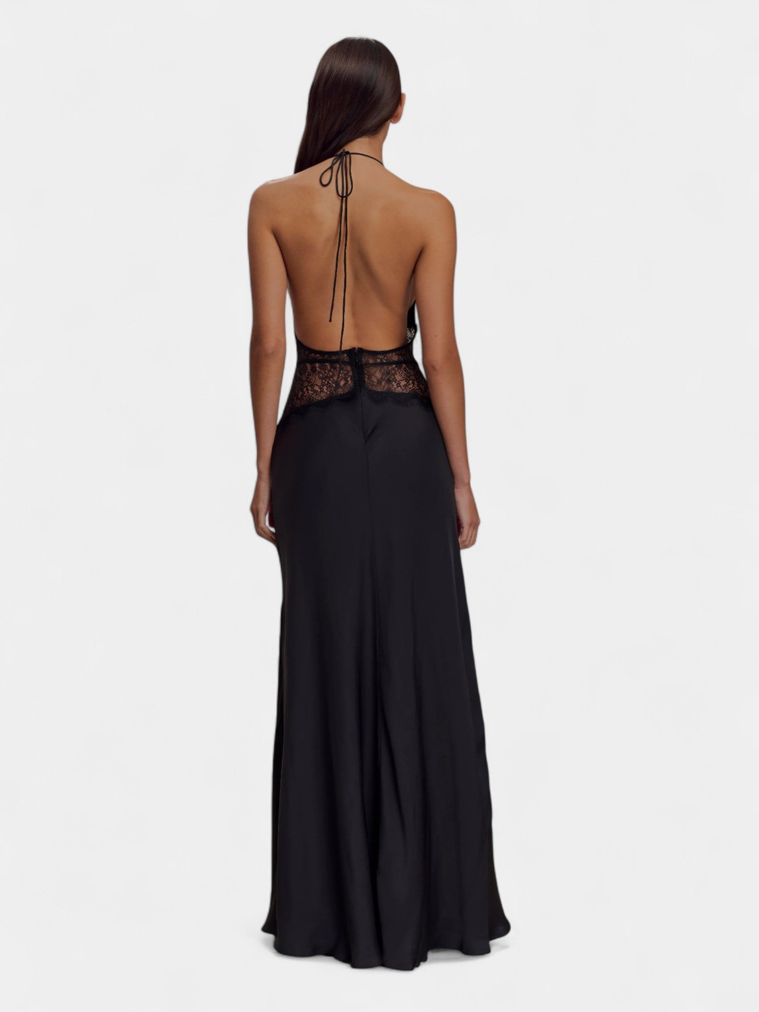 ETNA MAXI DRESS - BLACK / IVORY