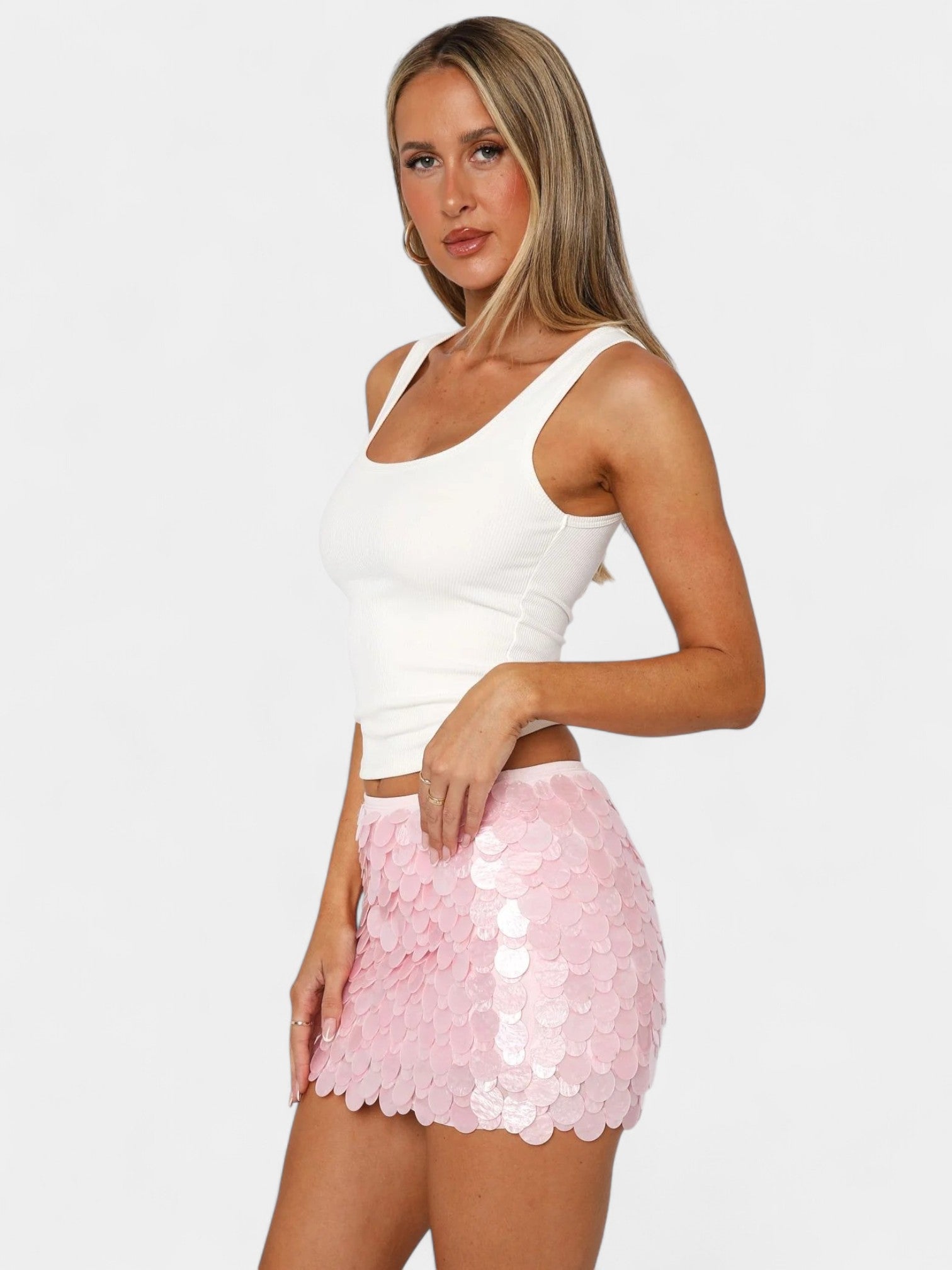 GRACIA SEQUIN MINI SKIRT