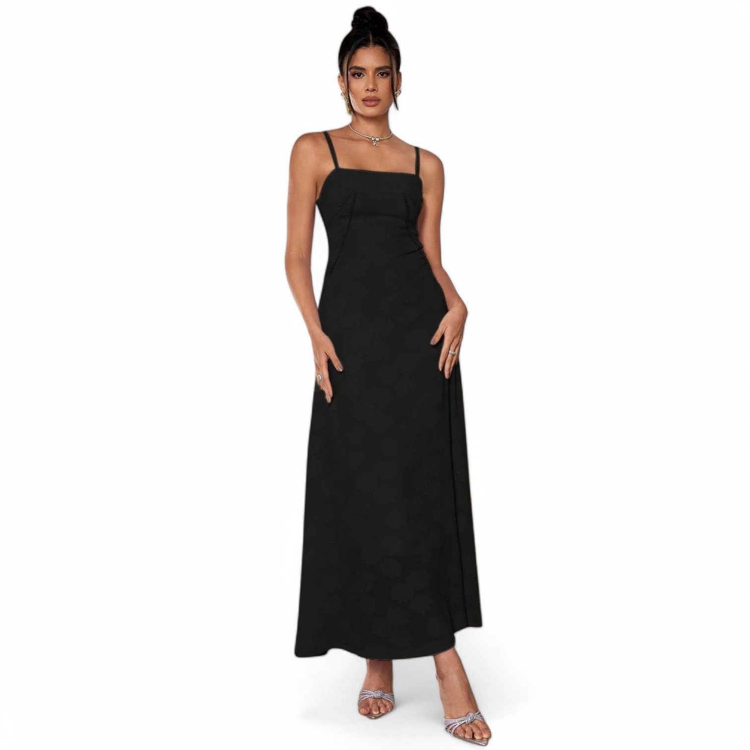 FEATHER MAXI DRESS