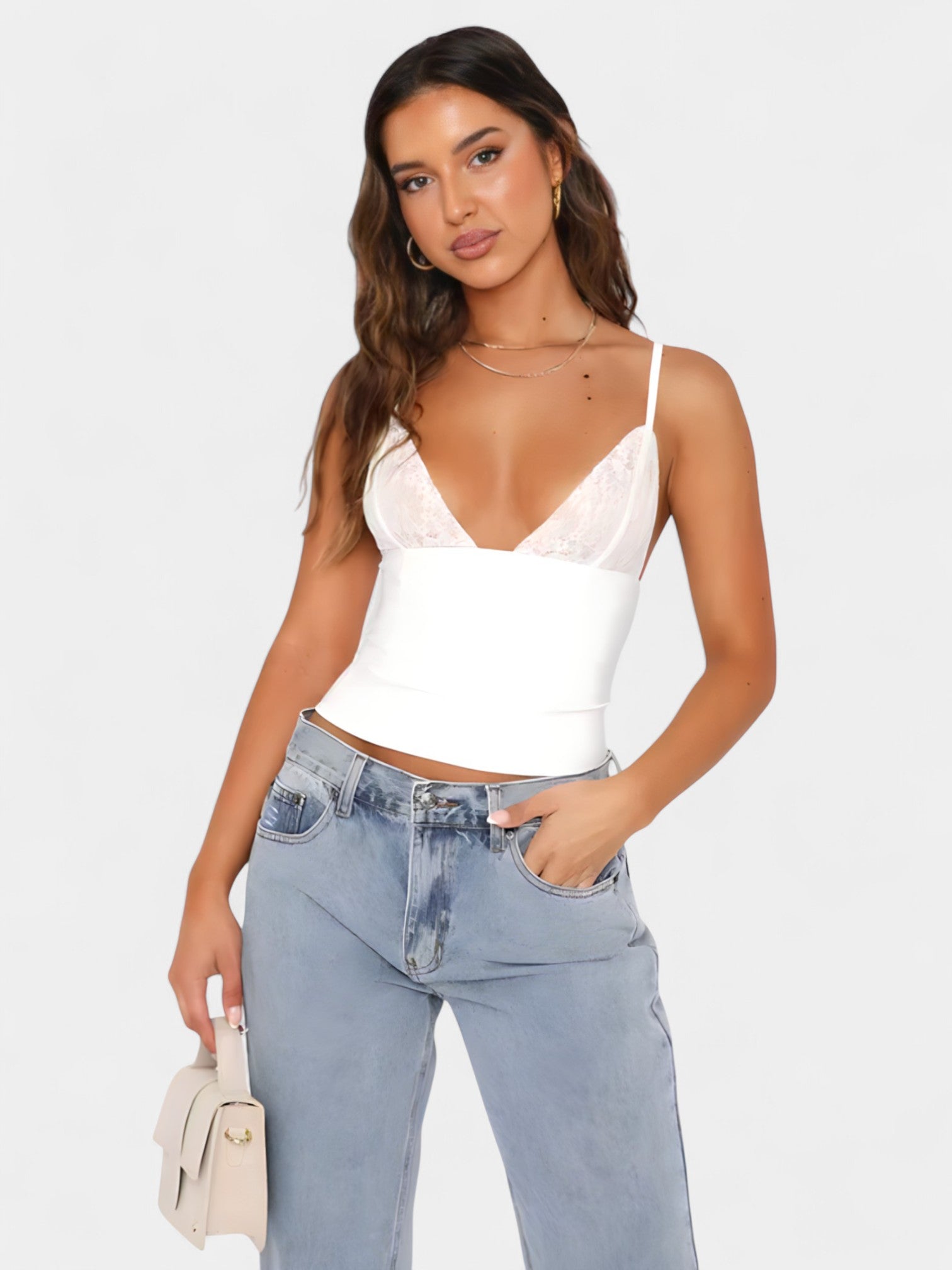 ILISE LACE TOP - WHITE