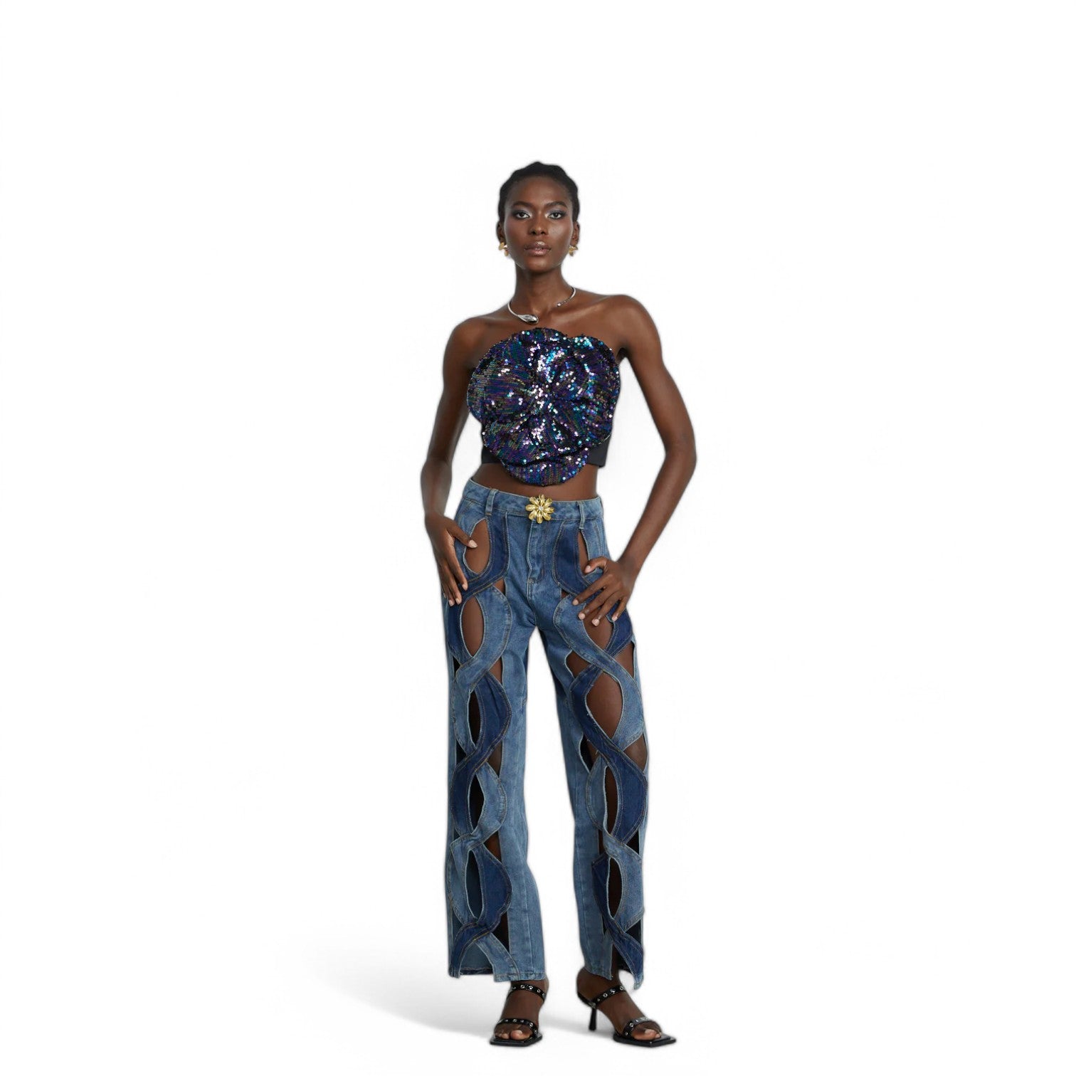 KAROL PATCHWORK JEANS