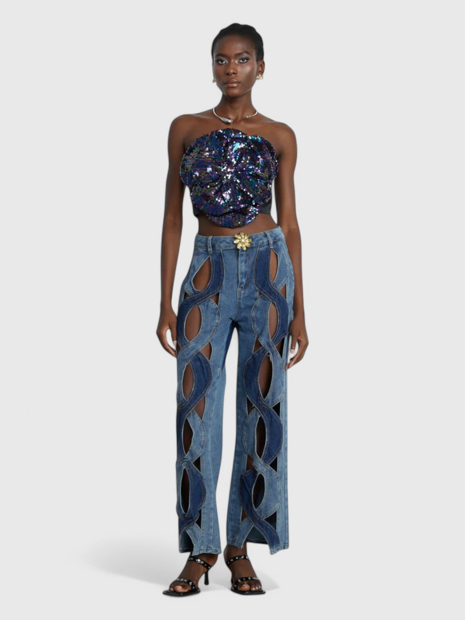 KAROL PATCHWORK JEANS