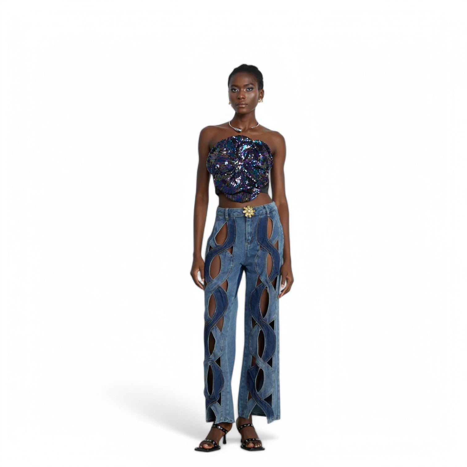 KAROL PATCHWORK JEANS