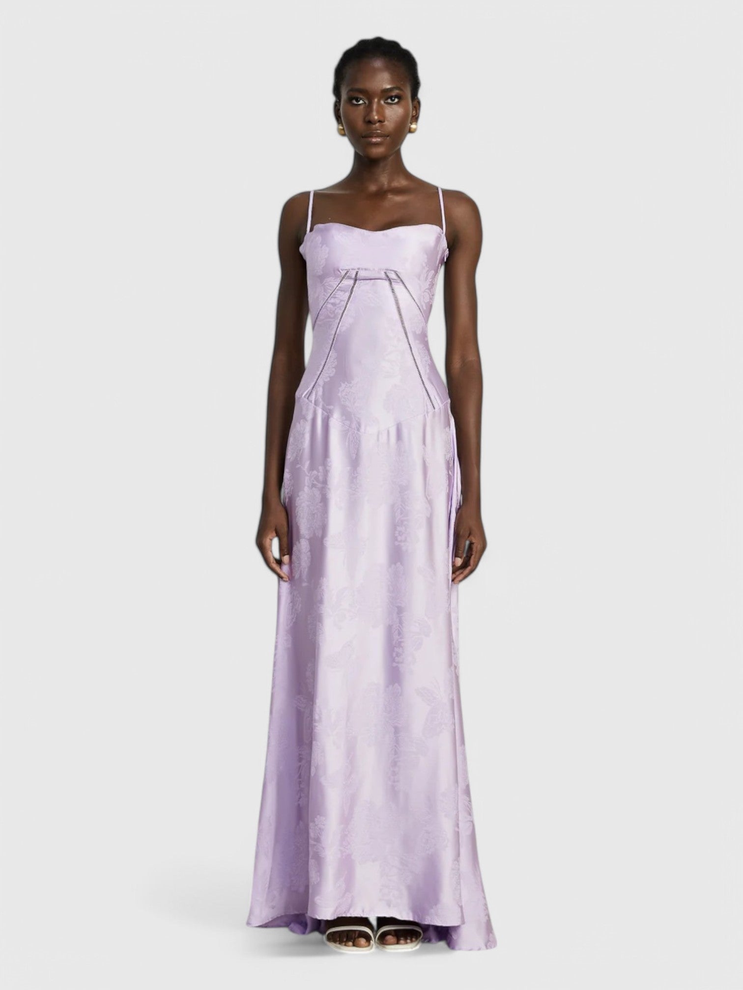 FEATHER MAXI DRESS