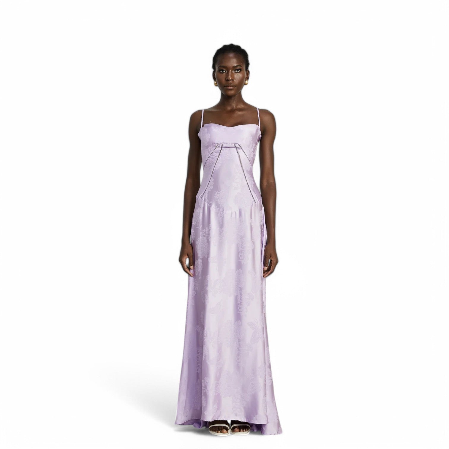 FEATHER MAXI DRESS