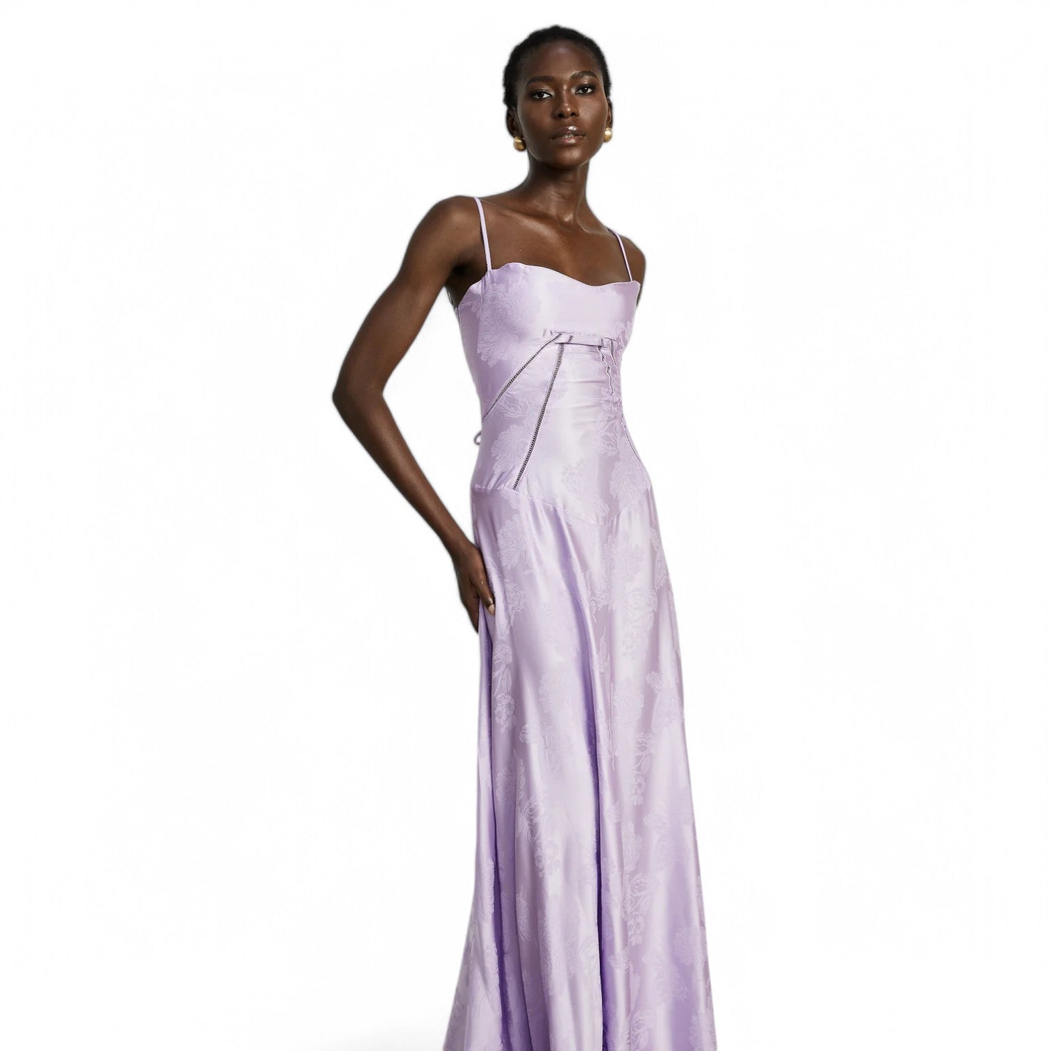 FEATHER MAXI DRESS