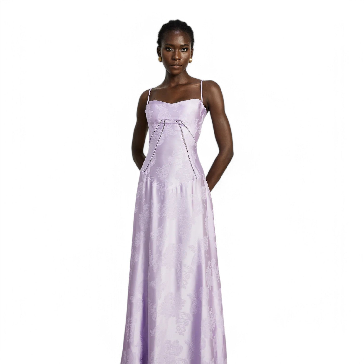 FEATHER MAXI DRESS