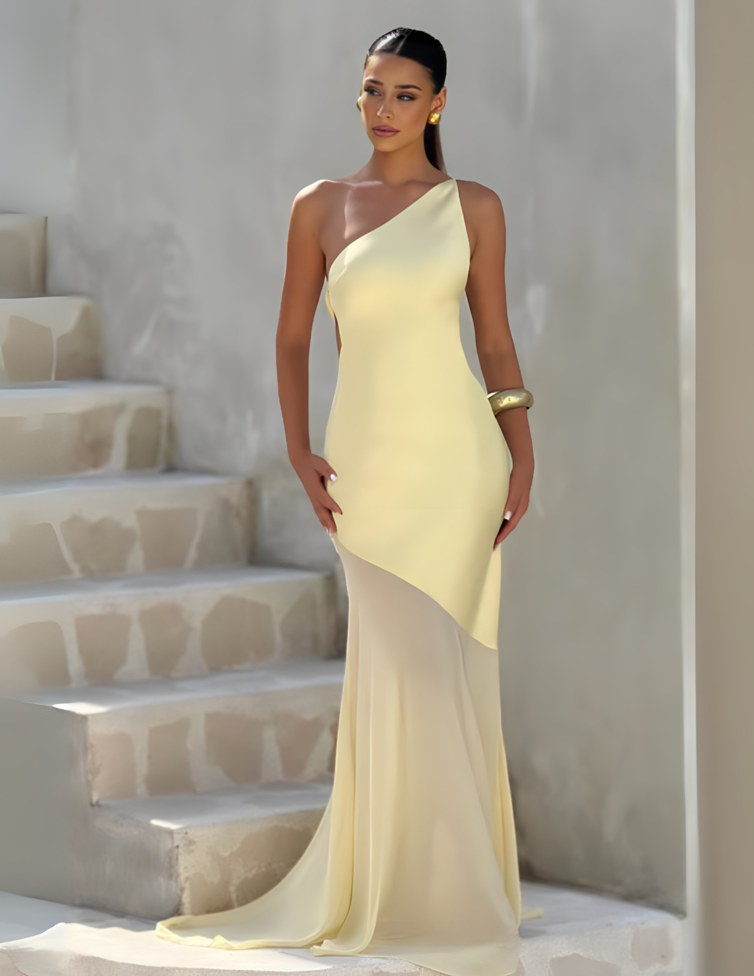 JULISSA MAXI DRESS - LEMON