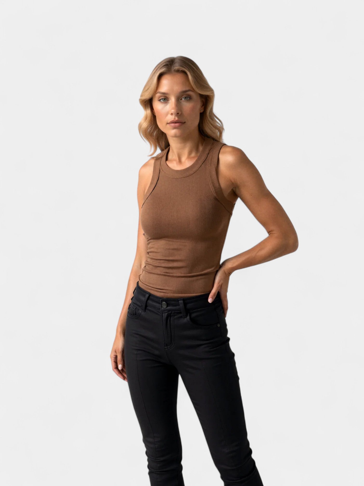 ELAINE TOP - MOCHA