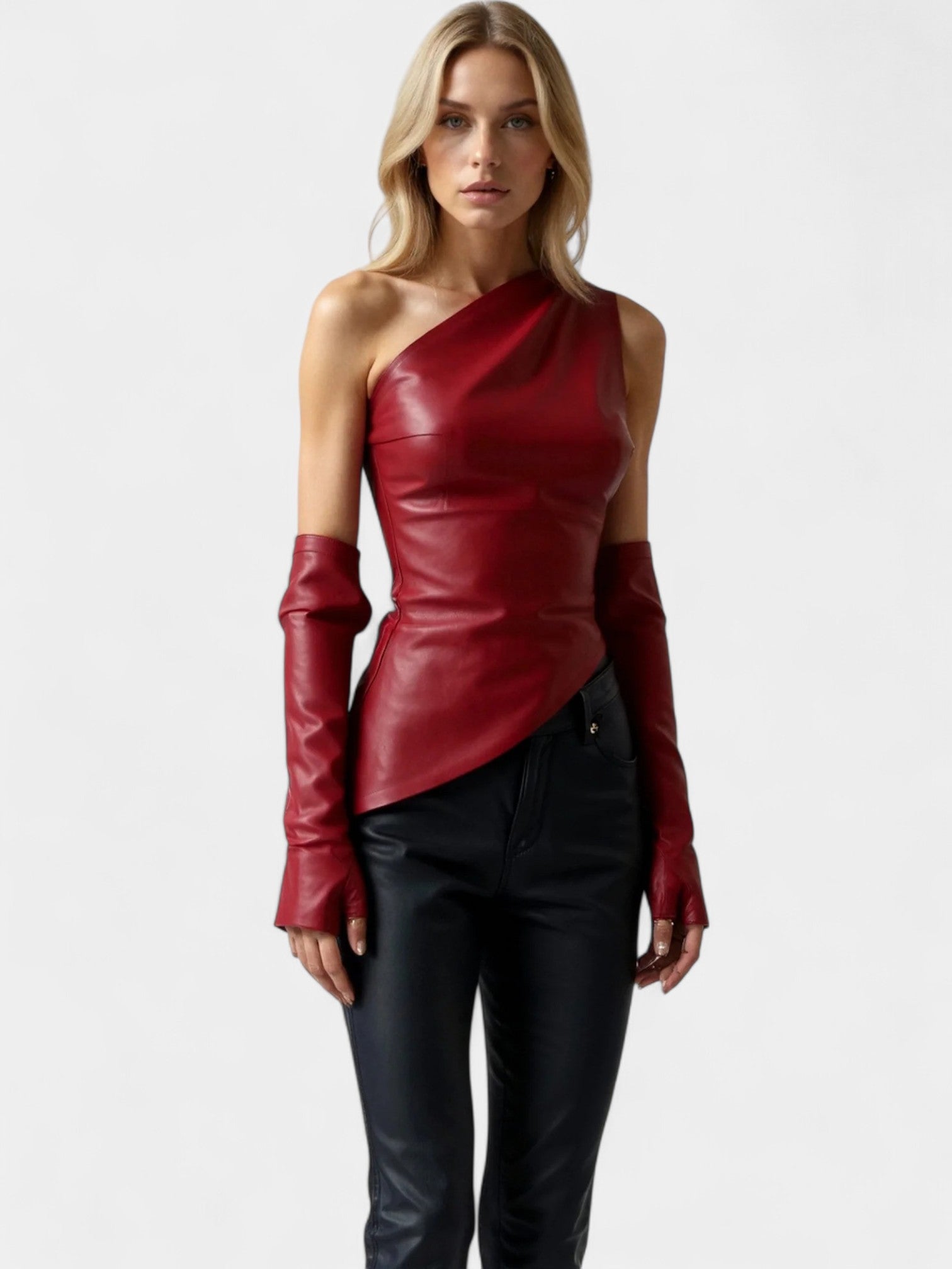 SCARLETT OFF-THE-SHOULDER TOP - RED