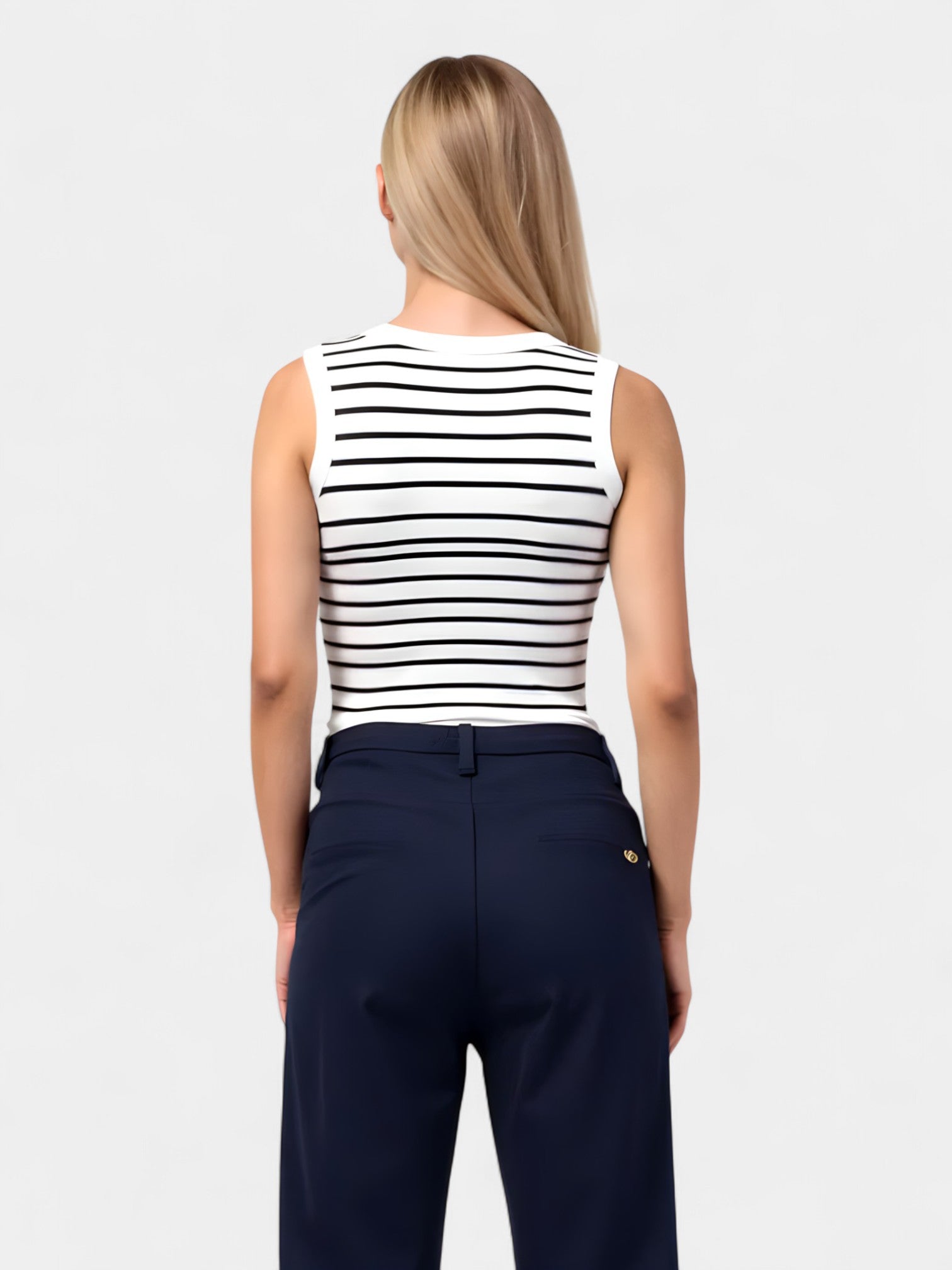 DELIA CROP TOP - NAVY