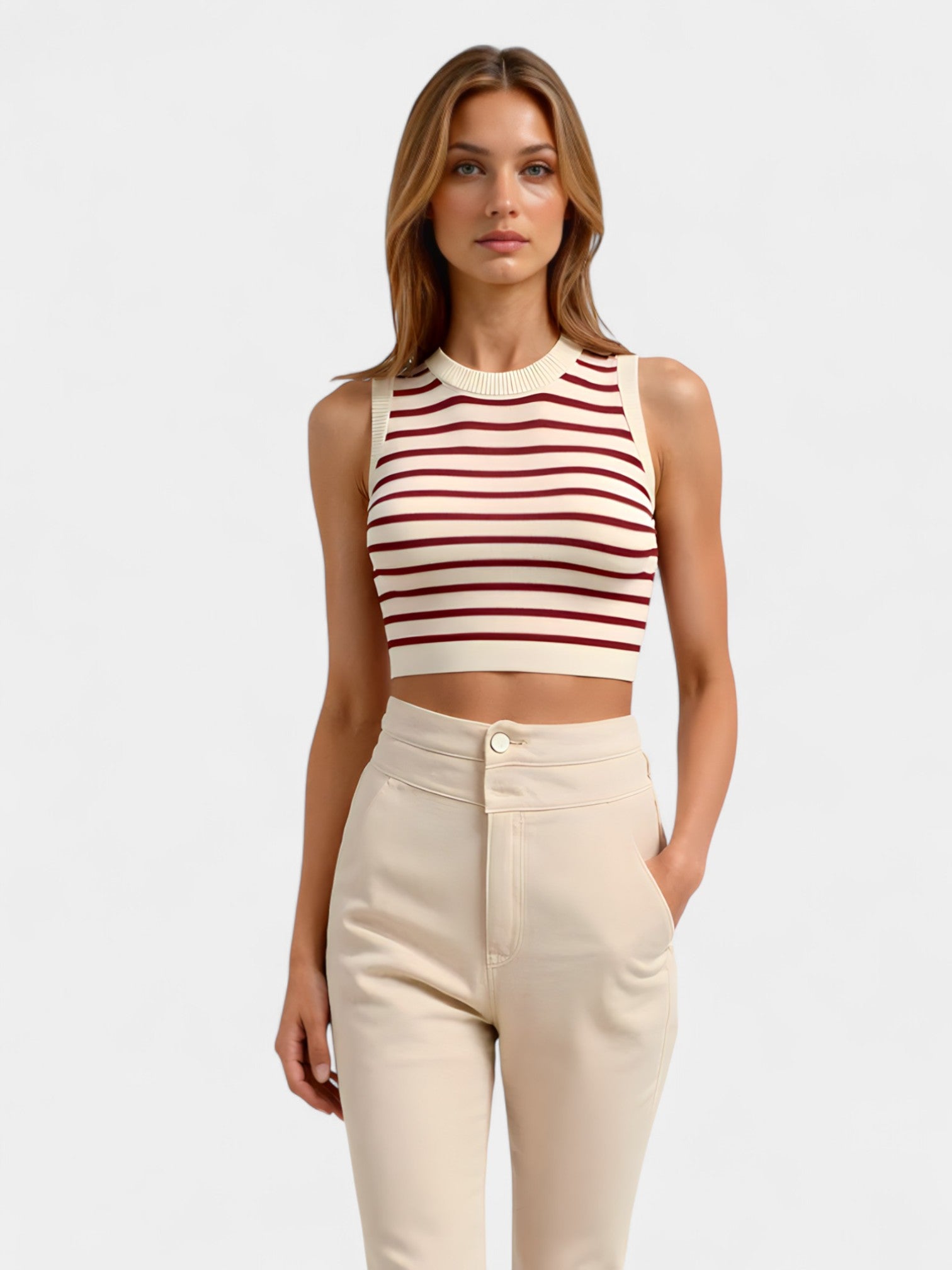 DELIA CROP TOP - RED