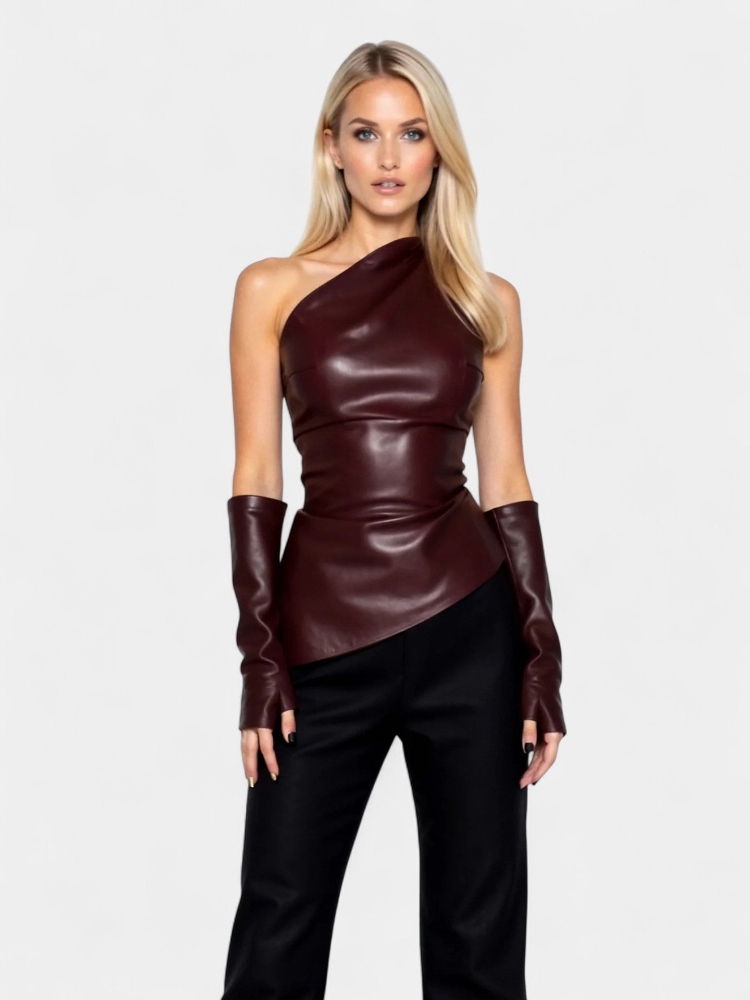 SCARLETT OFF-THE-SHOULDER TOP - BURGUNDY