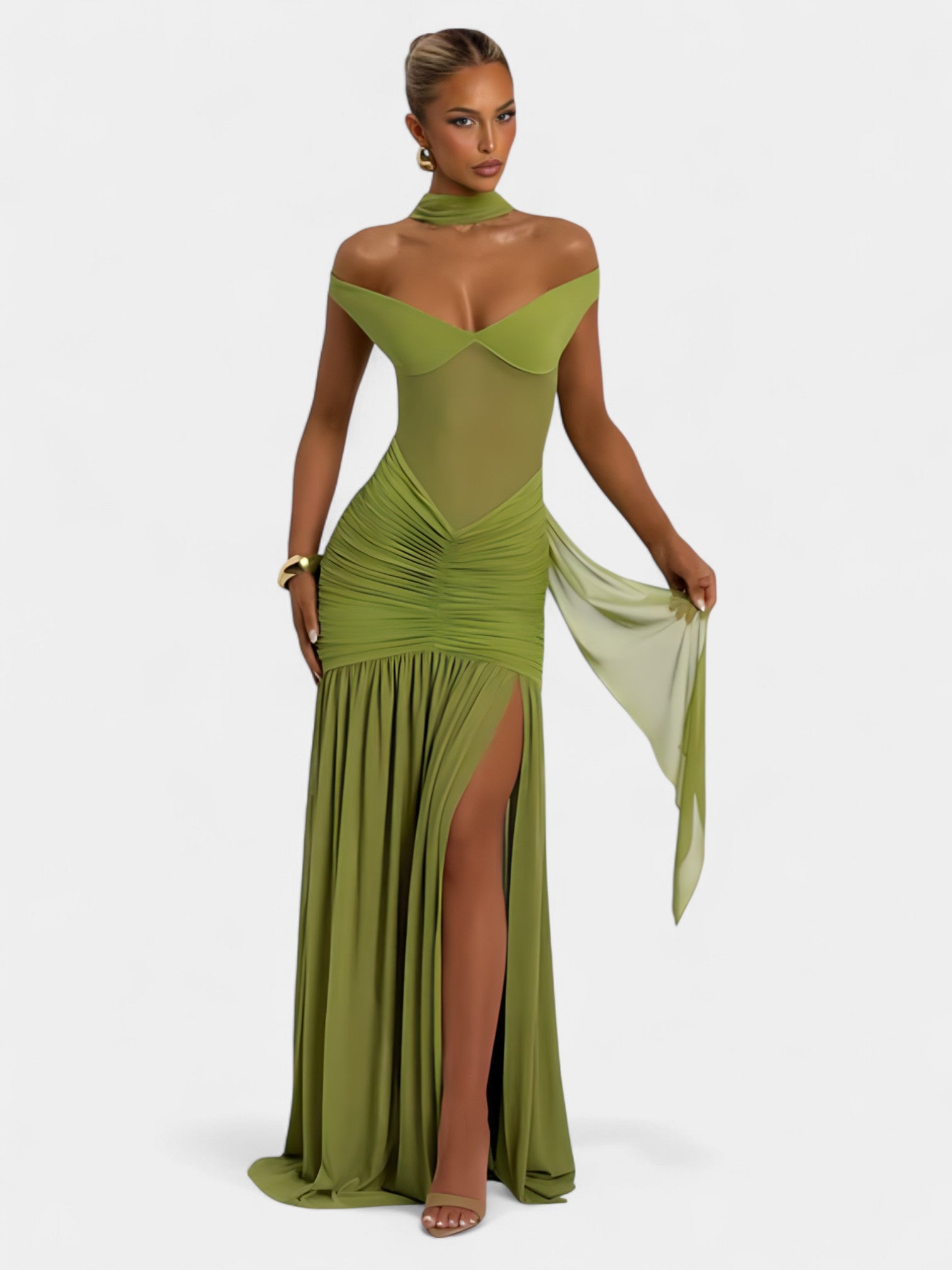 ALESSIA MAXI DRESS - LEMON