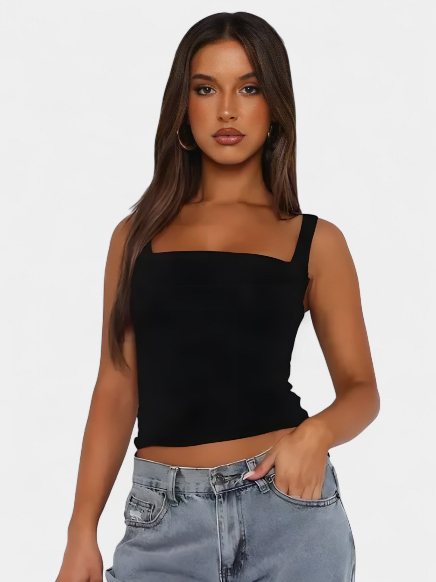 JAYDA CROP TOP - BLACK