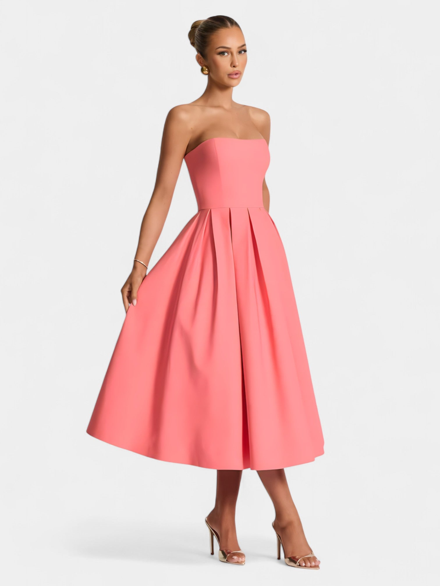 FIORELLA MIDI DRESS - LEMON