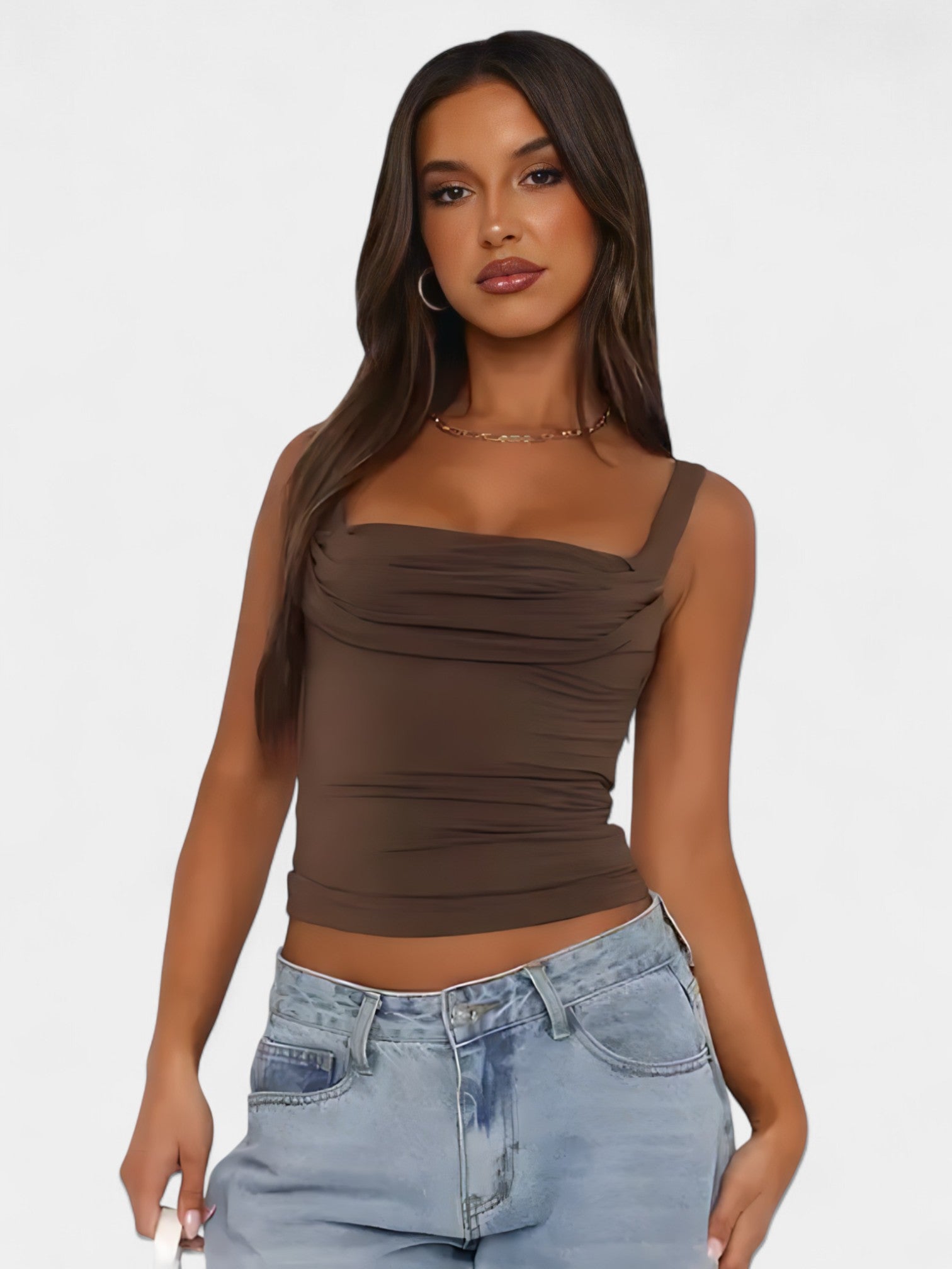JAYDA CROP TOP - MOCHA