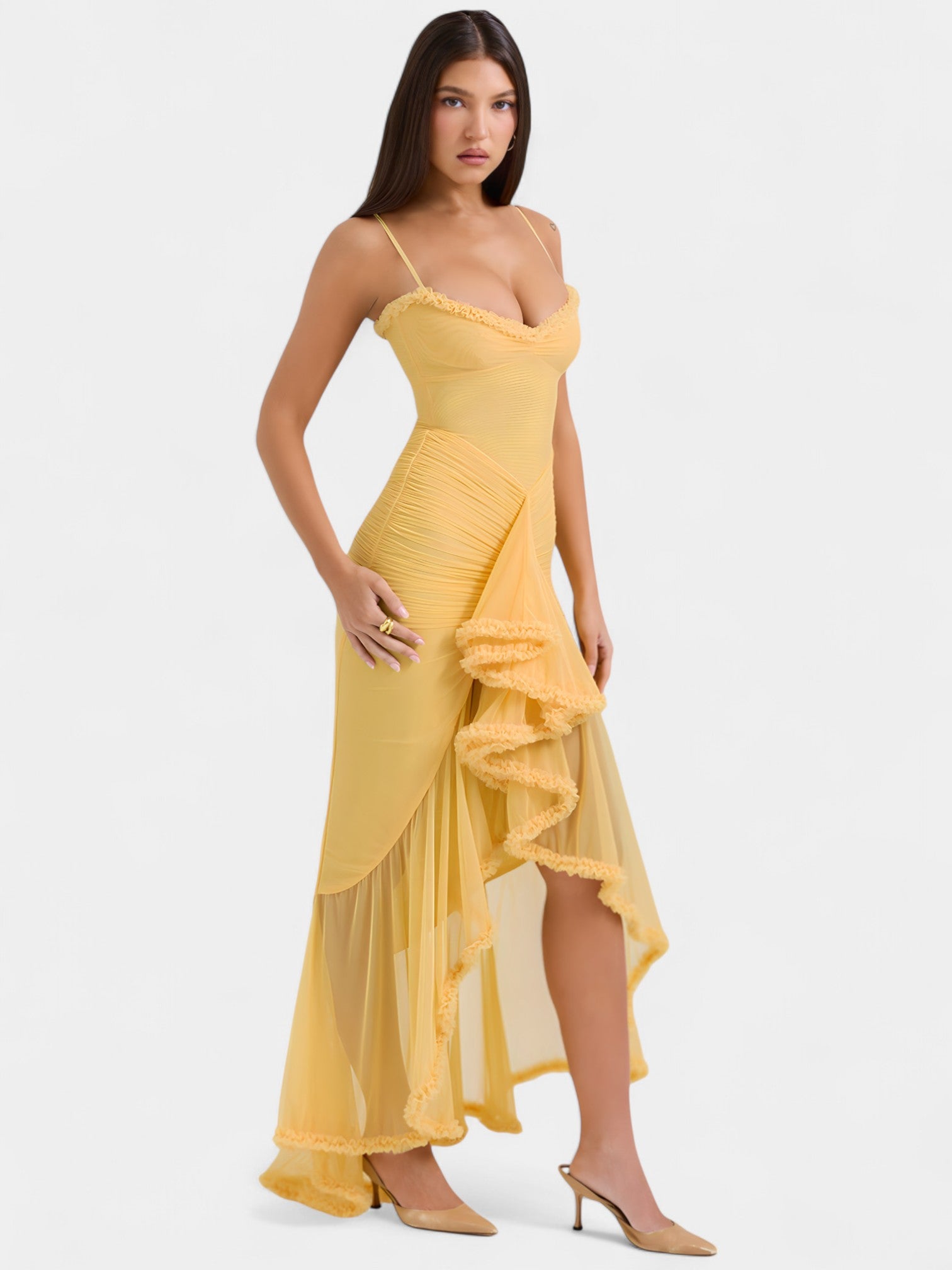 ARIELA MAXI DRESS - LEMON