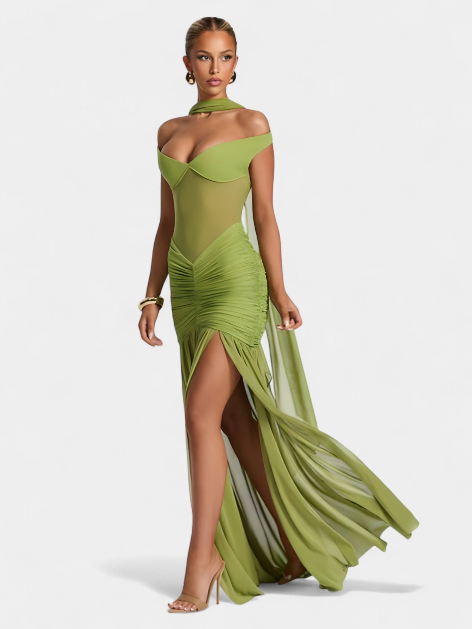 ALESSIA MAXI DRESS - LEMON