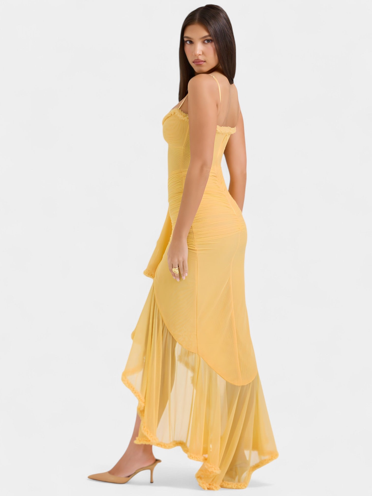 ARIELA MAXI DRESS - LEMON