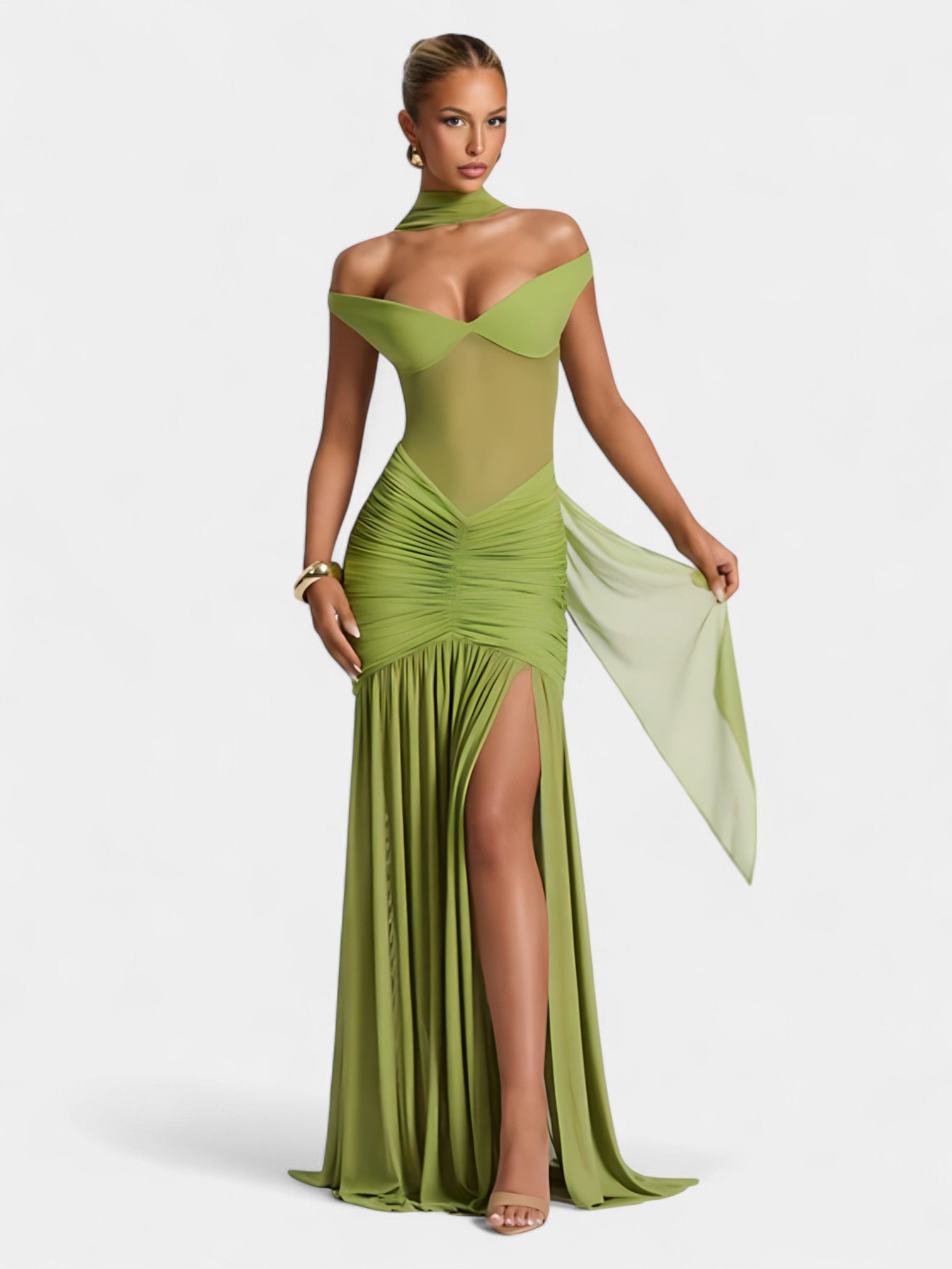ALESSIA MAXI DRESS - LEMON