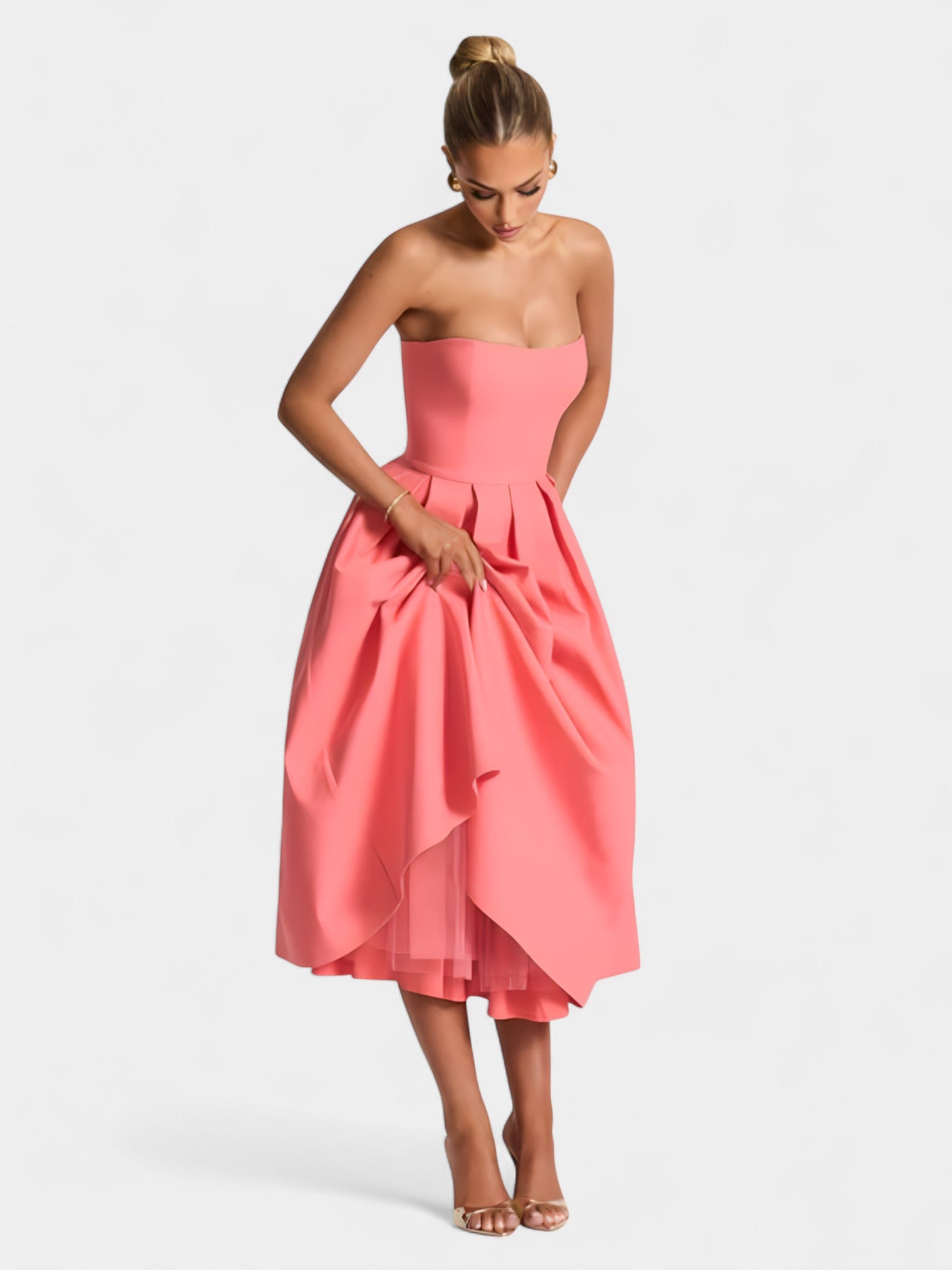 FIORELLA MIDI DRESS - LEMON