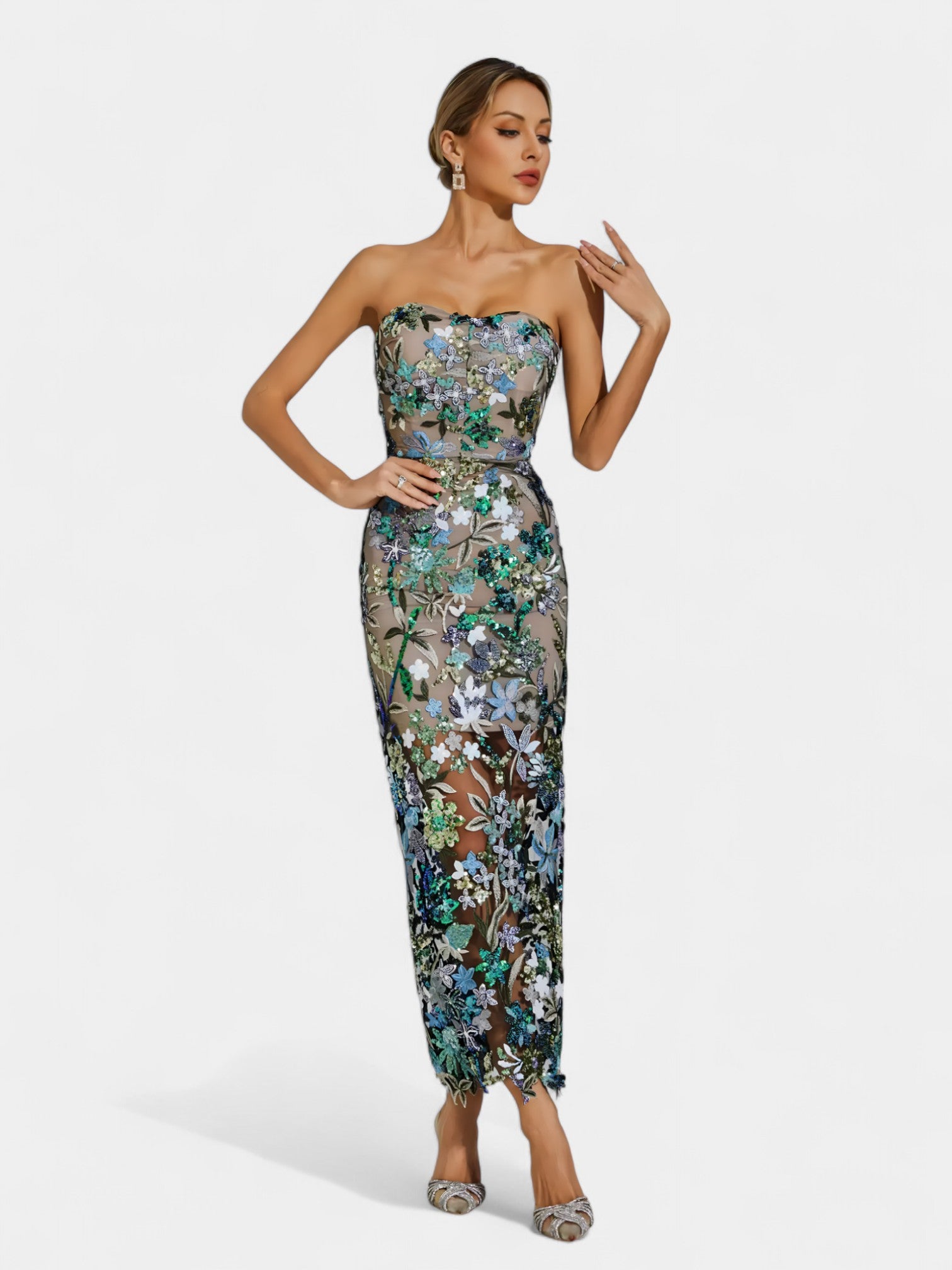 LORETTA MAXI DRESS - EMERALD