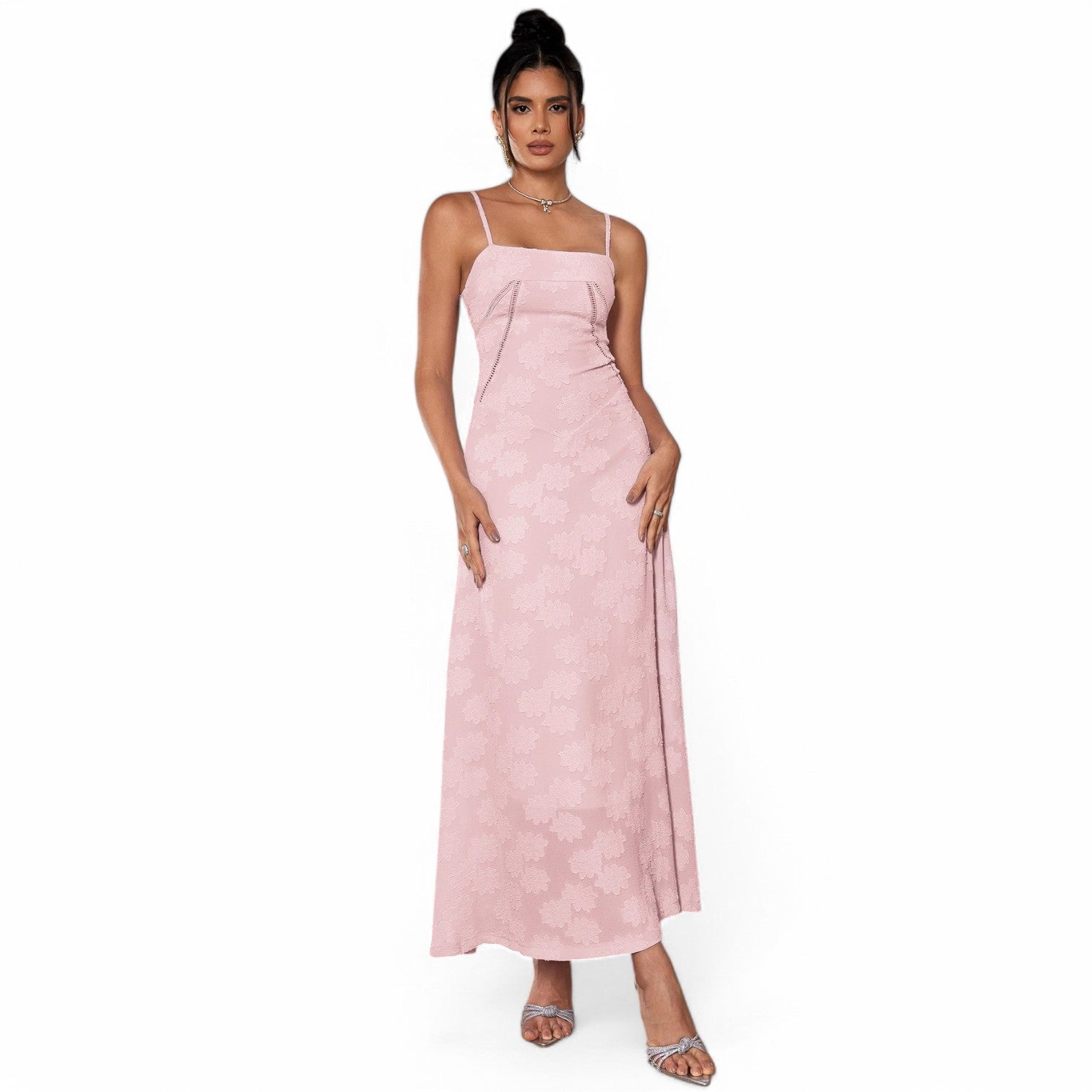 FEATHER MAXI DRESS