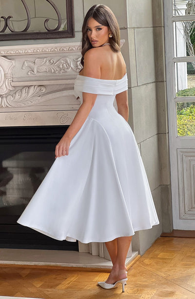 DEBRA MIDI DRESS - IVORY